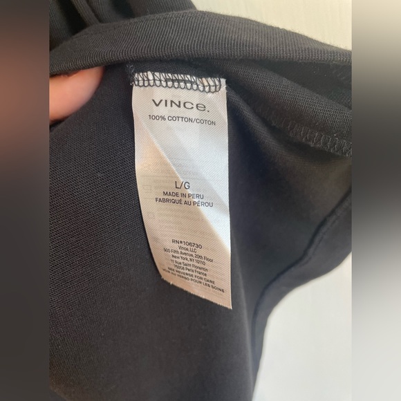 Vince Short Sleeve Tie Waist Dress, sz Large NWT - Picture 4 of 7